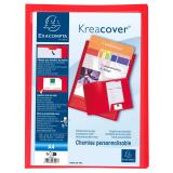 Chemise de présentation polypropylène souple Krea Cover - A4 - Rouge
