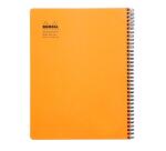 Notebook Rhodia Classic reliure intégrale & 22,5x29,7 cm 160 pages petits carreaux 5x5 avec cadre en-tête détachables perforation 4 trous 80g - Assortis