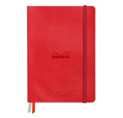 Rhodiarama Goalbook Creation rembordé rigide A5 100p papier lavis technique blanc uni 200g avec élastique - Coquelicot