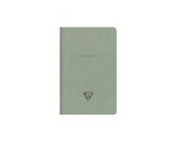 Flying Spirit piqûre textile 9x14cm 96 pages ligné motifs assortis papier ivoire 90g - Vert de gris