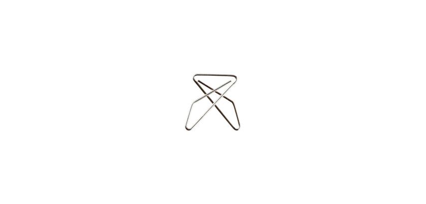 Cajita de 50 clips Exacompta cruzados 50x60mm