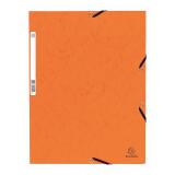 Chemise à élastiques 3 rabats carte lustrée 355g/m2 - Orange