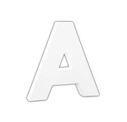 Small Letter 'A' 12cm - White