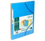 Exacompta Elasticated Folder, 3-Flap, Pressboard 400gsm A4 - Pastel colours assorted