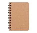 Clairefontaine Nomaddict Notebook - 9x14cm - Lined - 50 Sheets - 90gsm - Wirebound - Havana||