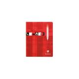 Clairefontaine Staplebound Drawing Book 170x220 Plain Ruling - Red