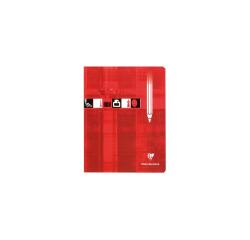 Cahier Dessin piqué 17x22cm 32 pages uni Rouge - Rouge
