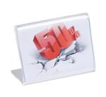 Set mit 10 Tischaufstellern A9, Querformat, Exacryl - Kristall