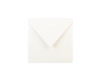 25 enveloppes 165x165mm, Vergé de France doublées gommées - Blanc