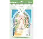 ODELIA, Bloc de coloriage multi-techniques de 20 feuilles A4 250g, Les jardins