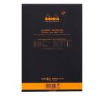 Bloc agrafé Rhodia le R N°16 14,8x21 cm 70 feuillets ligné 90g - Noir