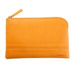 Rhodiarama etui met rits in kunstleer - maat S - 11x17 cm - Oranje