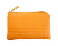 Rhodiarama pochette zippée en simili cuir - taille S (11x17 cm) - Orange