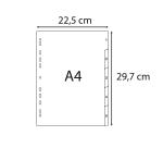 Indices recycled PP A4 5 tabs 1-5 grey - Grey