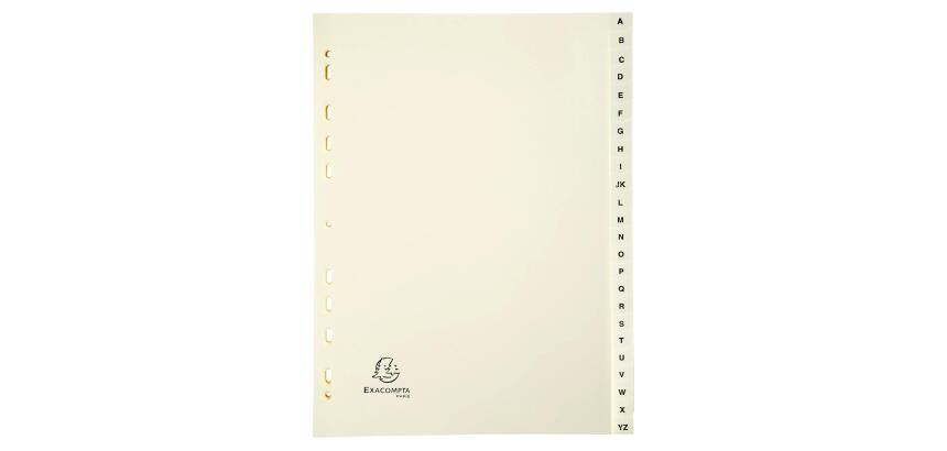 Indices A4 24 Part A-Z Ivory - Ivory