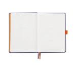 Rhodiarama Goalbook rembordé rigide A5 240 pages dot papier blanc 90g - Iris