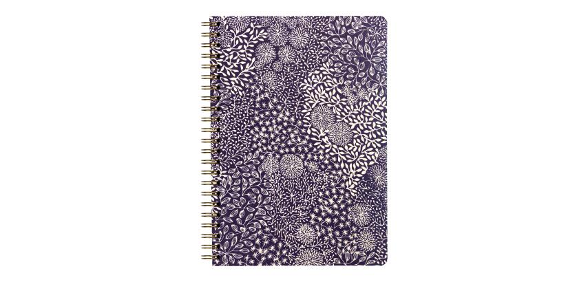 Jardin des Sens, Carnet reliure intégrale A5 14,8x21cm, 148 pages, ligné, ass.