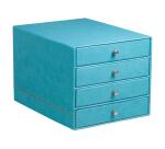 Rhodia Desk Storage Box Drawers - Turquoise|