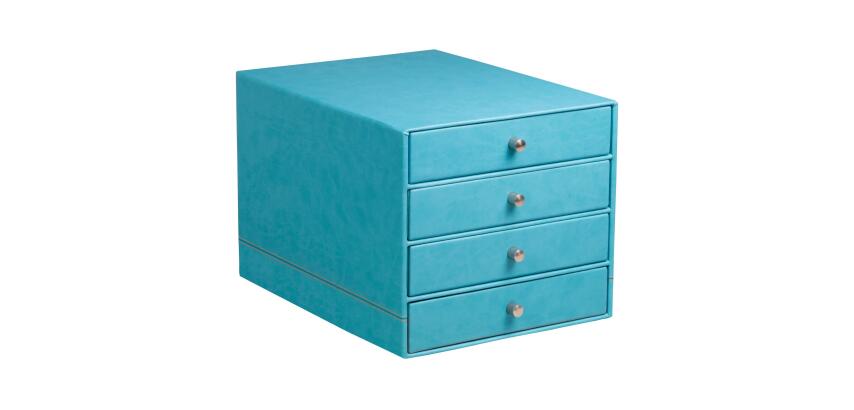 Rhodia Desk Storage Box Drawers - Turquoise|