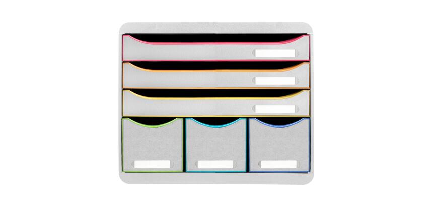 Individuele box met 6 laden Store-Box Black Office