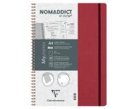 My.Notes Age Bag cahier reliure intégrale à marges détachables A4 120 pages détachables DOT + cadre en-tête - Rouge