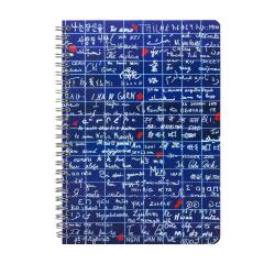 Le Mur des Je t'aime, Carnet reliure intégrale A5 14,8x21 cm, 120 pages, ligné, 3 intercalaires avec 6 poches
