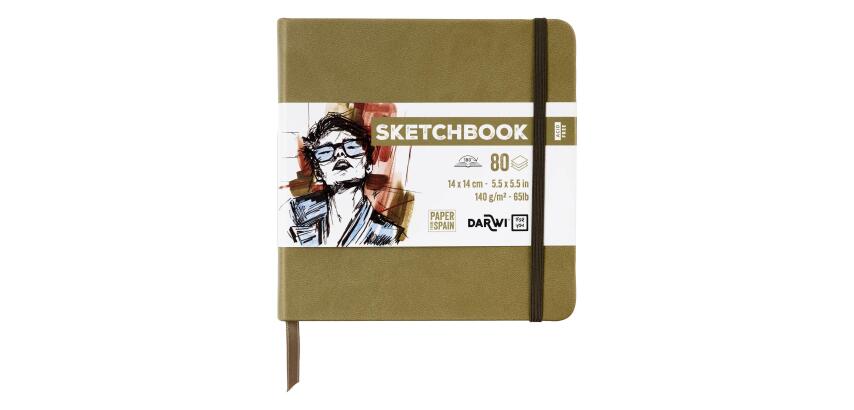DFY Sketchbook 14x14 80F 140g - Kaki