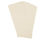 Paquet 100 fiches intercalaires horizontales unies perforées - 105x240mm