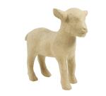 Kleines Pappmaché, braun, Zicklein 13cm - Kraft