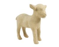 Kleines Pappmaché, braun, Zicklein 13cm - Kraft