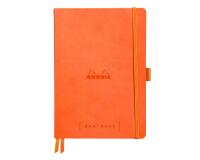 Rhodiarama Goalbook souple A5 240 pages dot papier blanc 90g - Tangerine