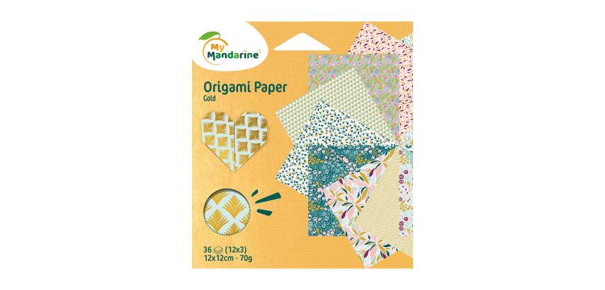 Origami paper Gold - Gold