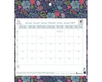 Calendrier mensuel EasyCal Mini Labo avec feuillets détachables 24 x 18 cm agrafé sur plaque cartonnée imprimée 27,5 x 30,5 cm 2027 - Visuels assortis