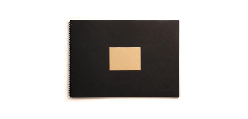 Clairefontaine Kraft Spiral Sketchbook - A3 - 60 Sheets - 90gsm - Black