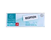 Lot de 5 chevalets double face horizontal A5 - Cristal