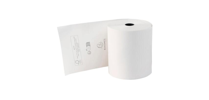 Rotolo per registratore di cassa 80x70mm - 72mt - 1 rotolo termico da 48g - Bianco