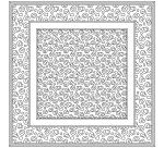 CARRÉ 100% soie - 45x45cm Léopard - Blanc