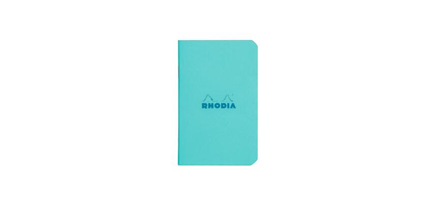 Cahier piqué Rhodia Couleurs Azur 7,5x12 cm - Azur