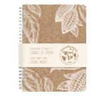 Cocoa motif, Carnet reliure intégrale A5 - 14,8 x 21 cm, 148 pages, Ligné, ass. - Cacao