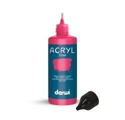 DARWI Acrylfarbe opak, Flasche 80ml, Magenta - Magenta|
