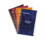 Clairefontaine Wirebound Indexed Notebook, Ligne 7000, Squared, 9x14cm, 90 Sheets, 70g - Assortment