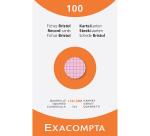Pk 100 Exa Record Cards 125x200 5/5 Ast - Assorted colours