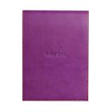 Rhodiarama porte-bloc avec porte-crayon + bloc N°13petits carreaux 5x5 - Violet