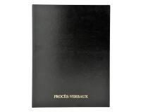 Registre à onglets 32x25cm - Procès-verbaux 200 pages - Noir