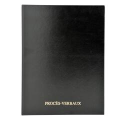 Registre à onglets 32x25cm - Procès-verbaux 200 pages - Noir