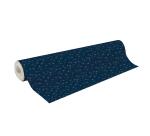 Papier cadeau Alliance, largeur 70 cm - Rouleau de 50 m, Etoile boudoir - Bleu