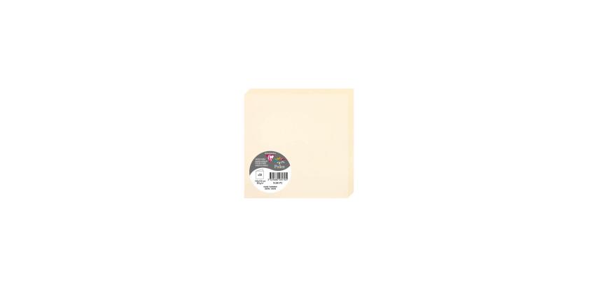 Paquet de 25 cartes pliées Pollen 135x135mm 210g/m²