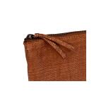 KLEO-PATHRA CUIR Grande Pochette 2 compartiments 22x11 cm Bronze
