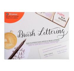 Feuilles d'apprentissage au Brush lettering.