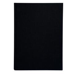 Register 29,7x21cm 5x5 foliiert 300 Seiten - Schwarz Leinen